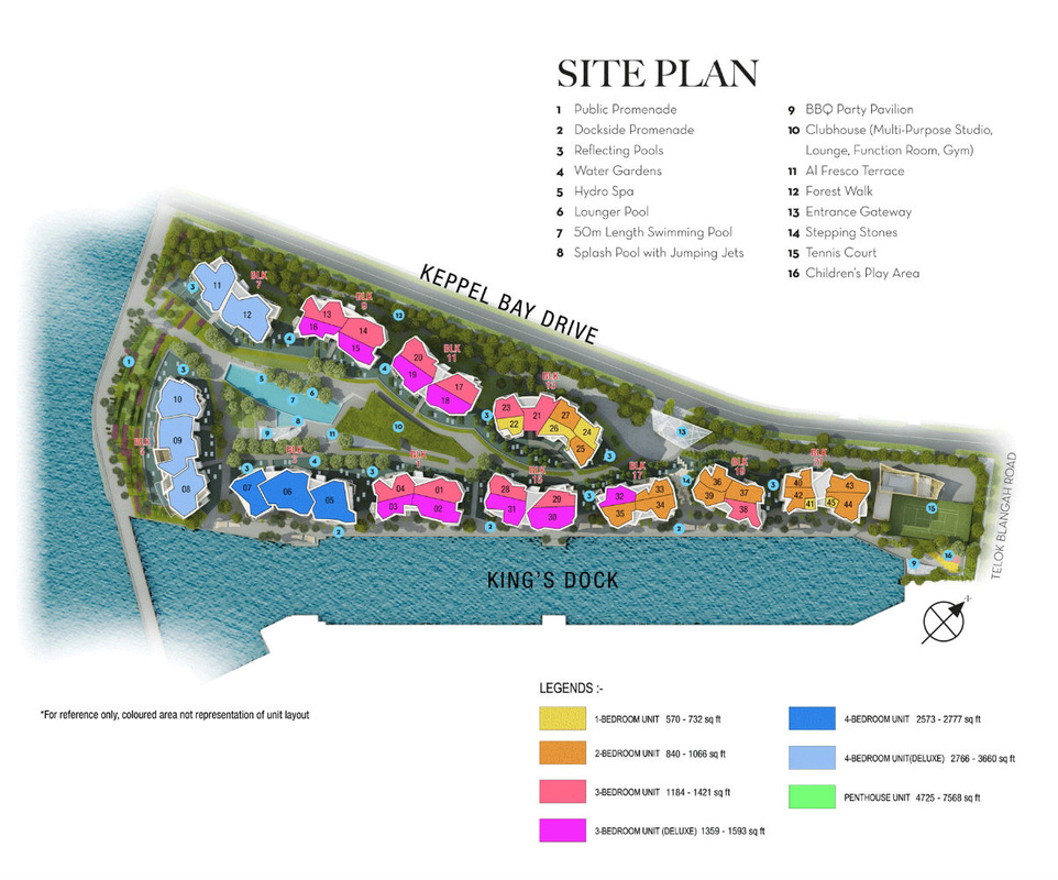 Corals at Keppel Bay Site Plan