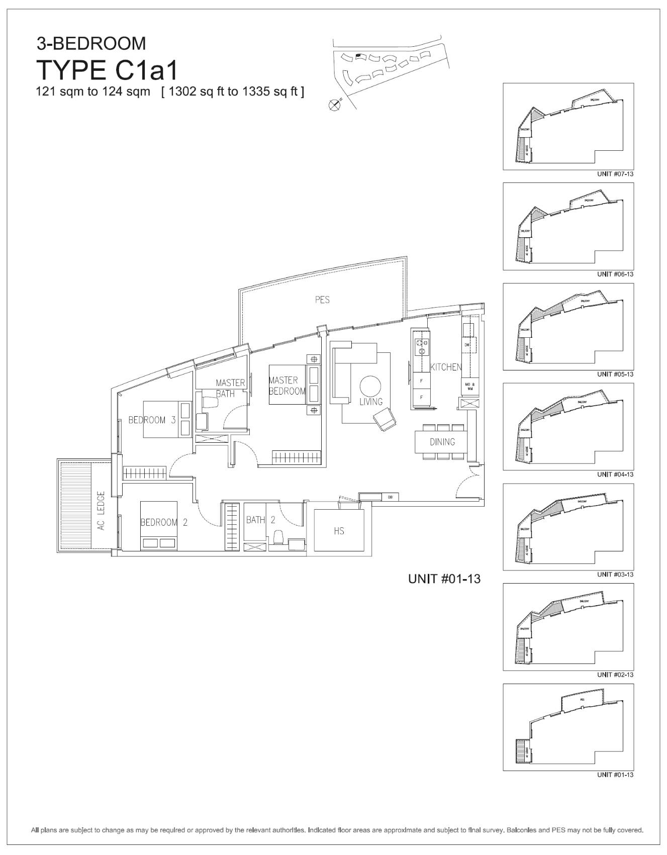 Corals at Keppel Bay 1 Bedroom Floor Plan 18