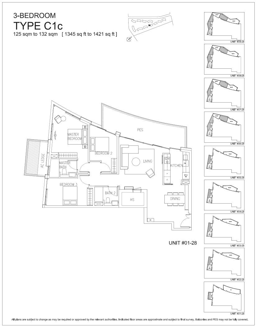 Corals at Keppel Bay 1 Bedroom Floor Plan 21
